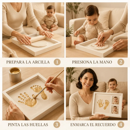 Marco Recuerdo de Huellas para Bebé