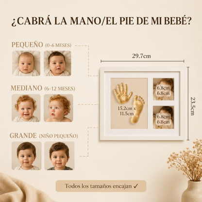 Marco Recuerdo de Huellas para Bebé